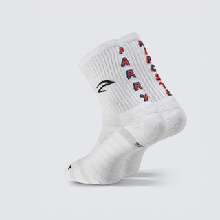 AZZA Crew Socks Choose Your Action — ankle support zone close-up — Azza Sports
