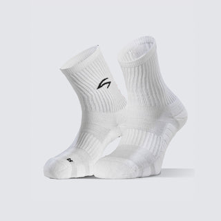 AZZA Crew Socks Choose Your Action Set of 2 — pair view showing cuff branding — Azza Sports