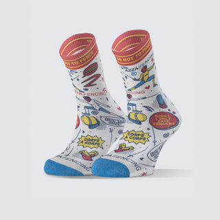 Crew Socks - To Fence Or Not To Fence Multicolor