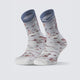 Crew Socks - Touch Me If You Can Blue & Red