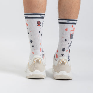 船袜 - 抓住我的点 白色与红色