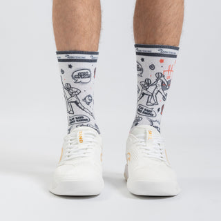 船袜 - 抓住我的点 白色与红色