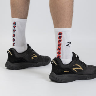 AZZA Crew Socks Choose Your Action — both pairs displayed together — Azza Sports