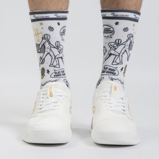 船袜 - 抓住我的点 白色与金色