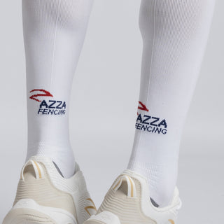 AZZA Long Fencing Socks Breathability — packaging front — Azza Sports