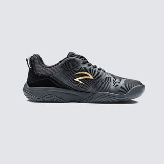 AZZA Master black/gold fencing shoe, inner side view