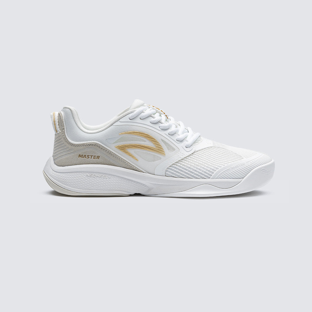 AZZA マスター フェンシングシューズ – ホワイト／ゴールド – Azza Sports