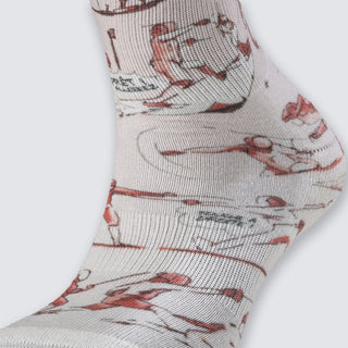 船袜 - 触碰我试试 白色与红色