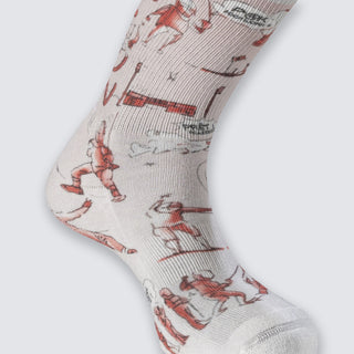 船袜 - 触碰我试试 白色与红色