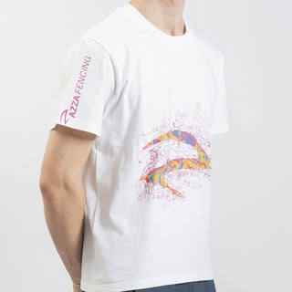 轻质T恤图案电白色 - 高级击剑鞋 - Azza击剑