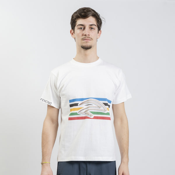 Light T-shirt Pattern olympic White – Azza Sports