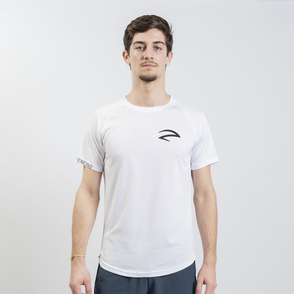 Lightweight stretch tee Pattern White