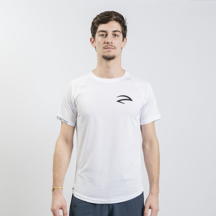Lightweight stretch tee Pattern White