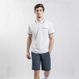 透气白色珠地布Polo运动衫 - 高级击剑鞋 - Azza击剑