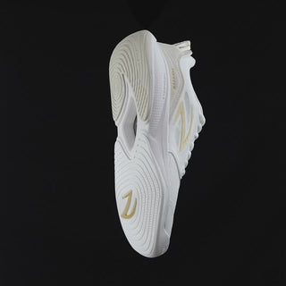 AZZA Master fencing shoe in motion showing footwork and grip