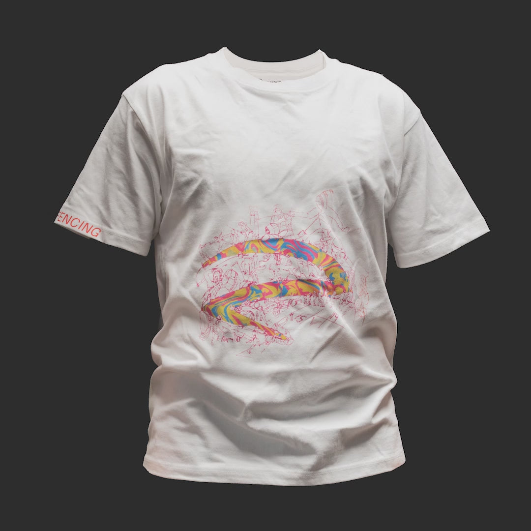 Light T-shirt Pattern electric White – Azza Sports