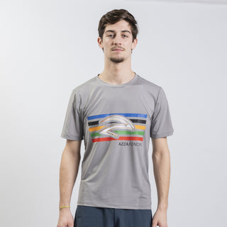 グレーの半袖 - プレミアムフェンシングシューズ - Azza フェンシング